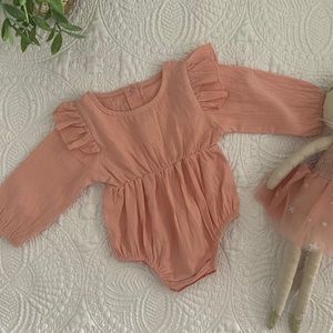 Pink baby onesie
